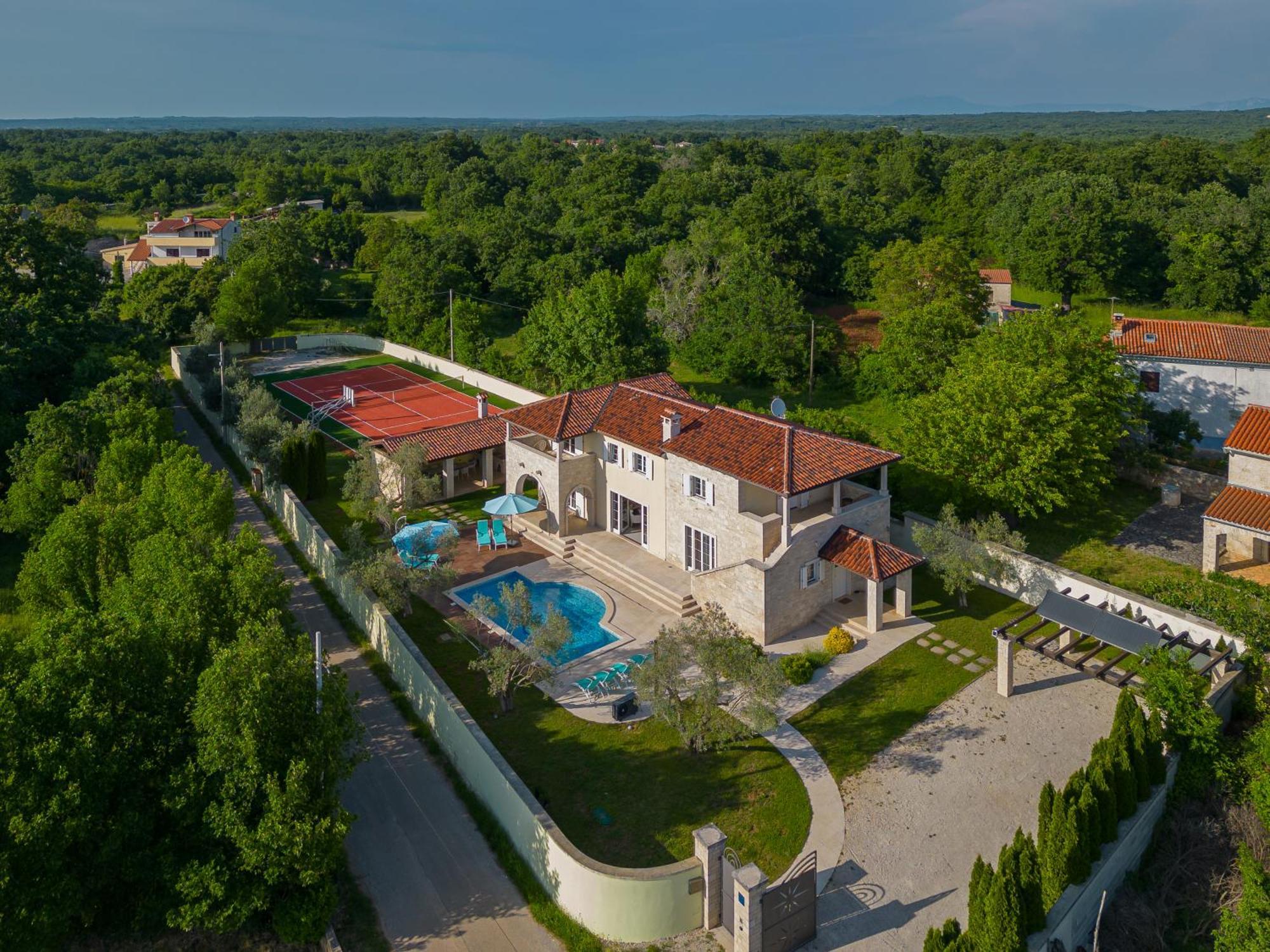 Villa Ortensia Mit Beheiztem Pool By Istrialux Svetvinčenat Dış mekan fotoğraf